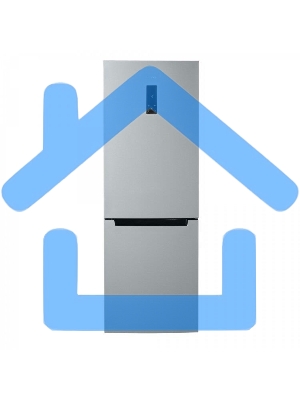 Холодильник Бирюса Б-M960NF металлик двухкамерный 240/100л морозилка снизу, No Frost