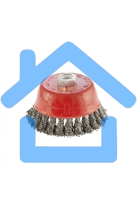 Щетка Matrix для УШМ, 100 мм, М14, Чашка, крученая проволока 0,35 мм