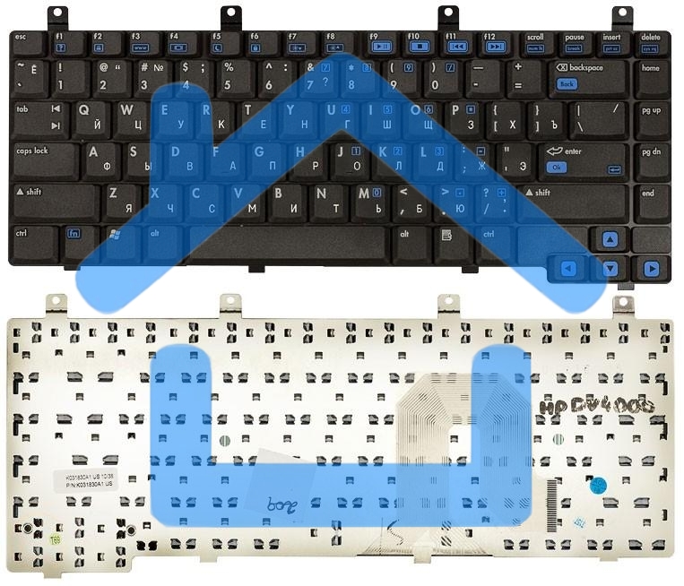 Клавиатура для ноутбука HP Pavilion DV4000 DV4100 DV4200 DV4300 DV4400 черная