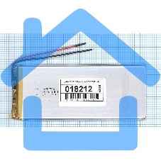Аккумулятор Li-Pol (батарея) 3*50*125мм 2pin 3.7V/2800mAh