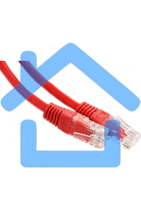 Патч-корд UTP Cablexpert кат.6, 1м, литой, многожильный, красный