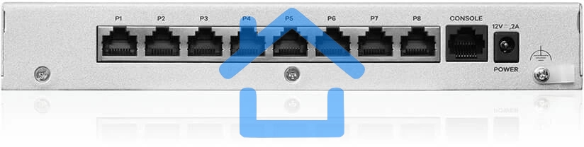 Межсетевой экран Zyxel USG FLEX 100H, 8xRJ-45: 1G (LAN/WAN), 1xUSB3.0 **