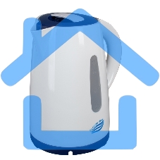 Чайник электрический Великие Реки Томь-1 белый/т.синий