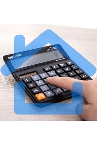 Калькулятор бухгалтерский Deli EM01120 черный 12-разр.