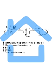 Вилка кабельная (вставка) Rexant модель СКР (шт.) 35-50