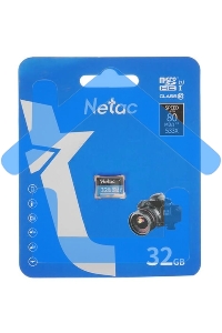 Флеш карта microSDHC 32Gb Netac P500 <NT02P500STN-032G-S> (без SD адаптера) 80Mb/s