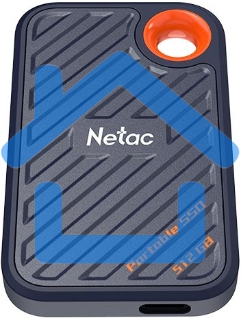 Внешний SSD Netac ZX20, 512 GB, USB 3.2 Gen 2x2 Type-C, R/W 2000/1800, черный