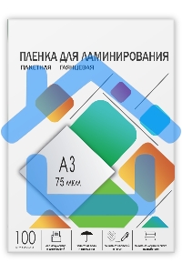 Пленка глянцевая ГЕЛЕОС 303х426 LPA3-75 (75 мик) 100 шт.