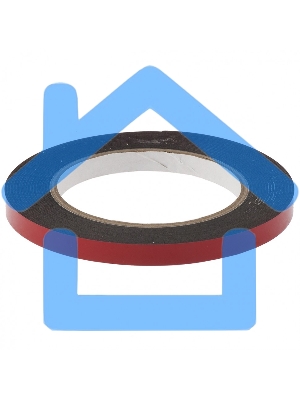 Лента клейкая Matrix на вспененной основе усиленная, двусторонняя, черная, 9 мм х 5 м