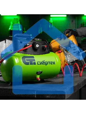 Компрессор воздушный безмаслянный BL 1100/6 1100Вт, ресивер 6 литров, 180 л/мин Сибртех