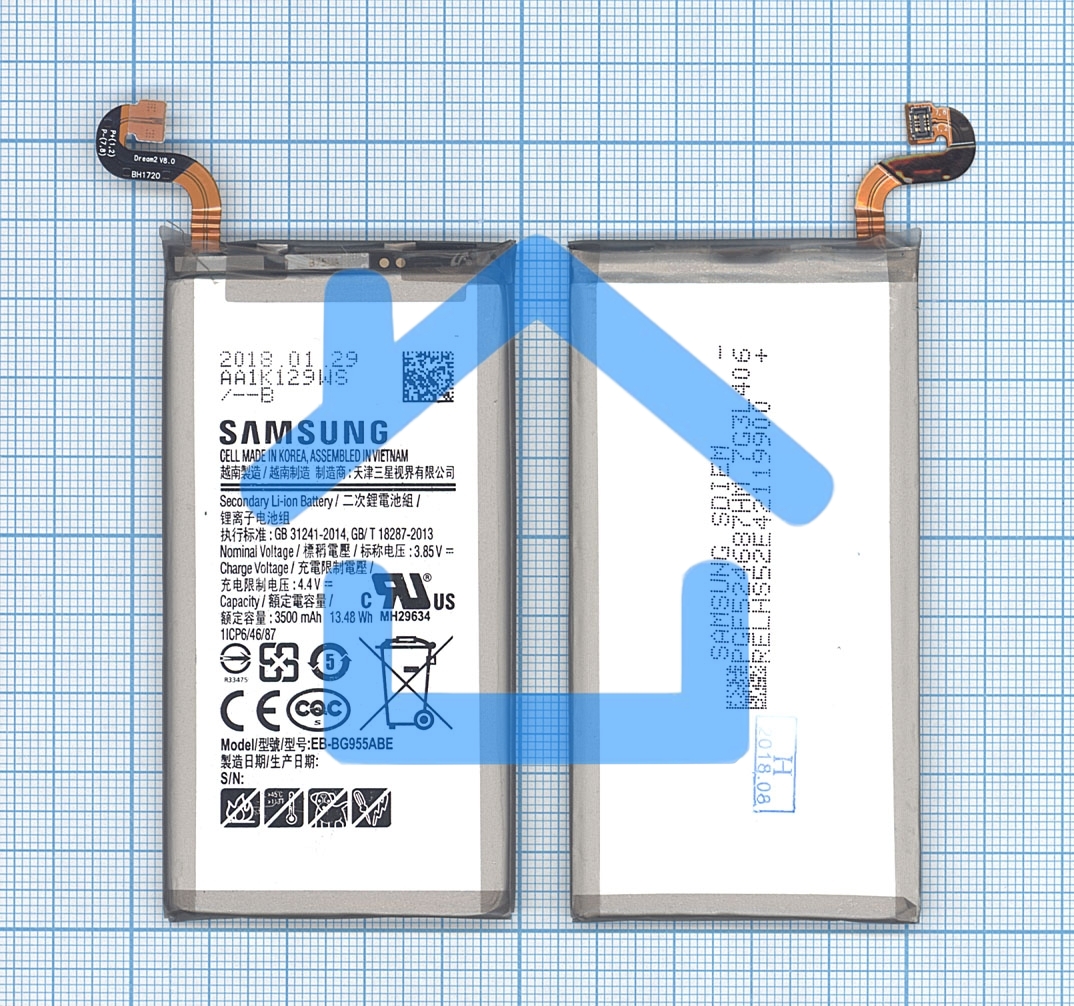 Аккумуляторная батарея EB-BG955ABE для Samsung Galaxy S8+ SM-G955 3500mah