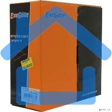 Кабель ExeGate UTP 4 пары кат.5e CCA, 24AWG, бухта 100м, серый, PVC