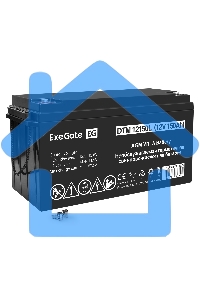 Аккумуляторная батарея ExeGate DTM 12150L (12V 150Ah, болт М8)