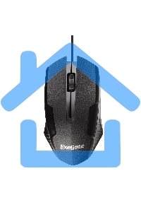 Мышь проводная ExeGate Professional Standard SH-9025 черный, 1000 dpi, USB, кнопки - 3