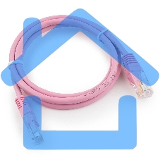 Патч-корд UTP Cablexpert кат.5e, 1м, литой, многожильный, розовый