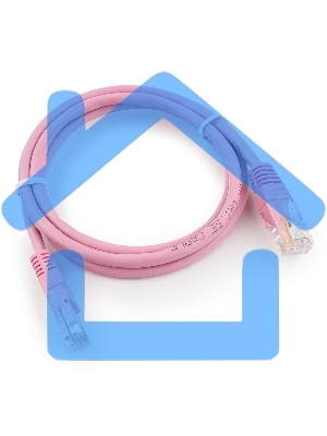 Патч-корд UTP Cablexpert кат.5e, 1м, литой, многожильный, розовый