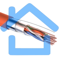 Кабель витая пара Rexant FTP 4PR 24AWG, CAT5e, нг(А)-HF, LSZH (бухта 305 м)