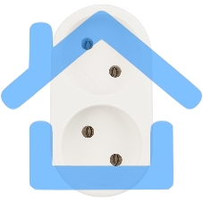 Двойник электрический 6А без заземления, белый Rexant