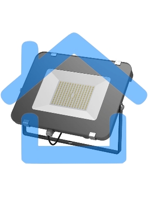 Прожектор светодиодный Gauss Qplus 50Вт 6500К 4250лм IP65 графит. сер. 1/10