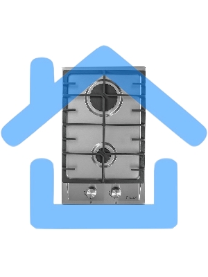 Газовая варочная панель LEX GVS 321 Inox 4000Вт 2 комфорки нерж.сталь