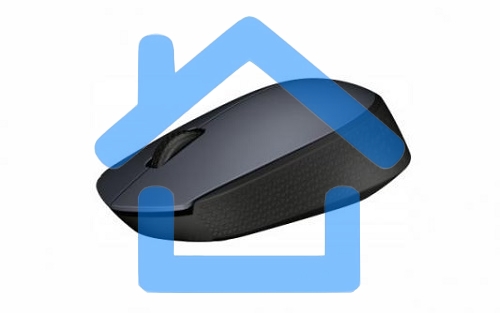 Мышь беспроводная Logitech M170 черный/темно-серый, 1000 dpi, радиоканал, USB, кнопки - 3