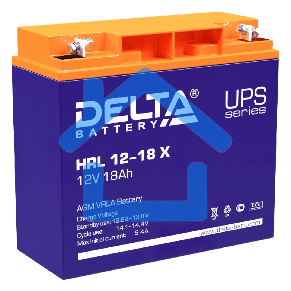 Батарея Delta HRL 12-18 X (17.8 А\ч, 12В) свинцово- кислотный аккумулятор