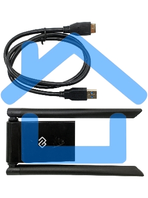 Сетевой адаптер WiFi Digma DWA-AC13002E AC1300 USB 3.0 (ант.внеш.съем) 2ант. (упак.:1шт)