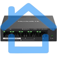 Настольный коммутатор Mercusys MS105GP с 5 гигабитными портами (4 порта PoE+)