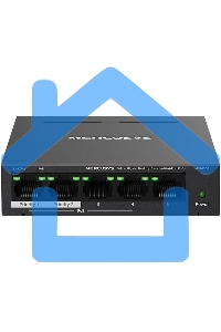Настольный коммутатор Mercusys MS105GP с 5 гигабитными портами (4 порта PoE+)