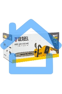 Цепная пила аккумуляторная бесщет. Denzel RCS400-36, Li-ion, 36 В, 4 А·ч, шина 400 мм/ 58610