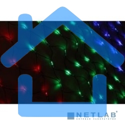Новогодние светоукрашения NEON-NIGHT (215-119-6) Гирлянда-сеть LED 1х1.5 мМуЛЬТИ с контроллером, 240В