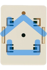 Розетка компьютерная 1-м ОП RJ45 CAT 5E бел. Rexant 03-0121