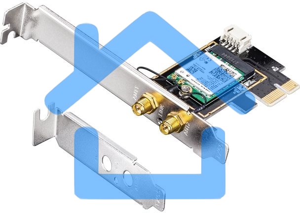 Сетевой адаптер Wi-Fi + Bluetooth Cudy WE3000 AX3000 PCI Express (ант.внеш.съем) 2ант.
