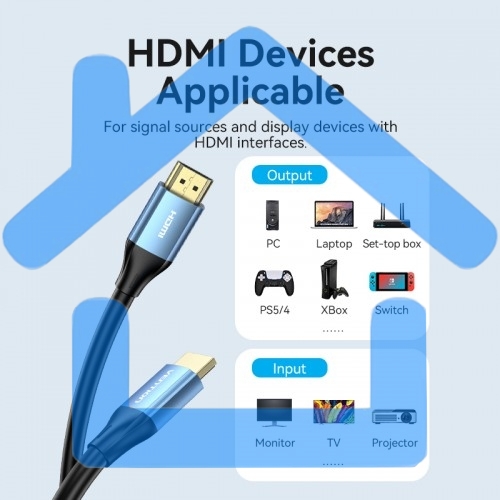 Кабель Vention HDMI High speed v2.0 with Ethernet 19M/19M - 15м