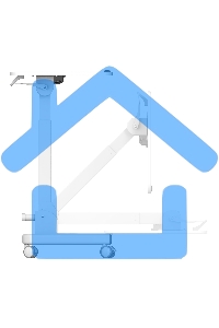 Стол для ноутбука Cactus VM-FDS109 столешница МДФ белый 73x50x108см (CS-FDS109WWT)
