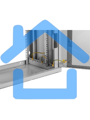 Шкаф ЦМО телекоммуникационный настенный сварной 12U (600  350) съемные стенки, дверь металл