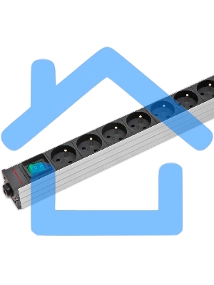 Блок распределения питания Sysmatrix PD 0804.019 гор.размещ. 8xSchuko базовые 10A Schuko 1.8м