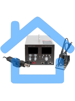 Паяльная станция BAKU ba-9305L ремонтная термовоздушная, 4 в 1