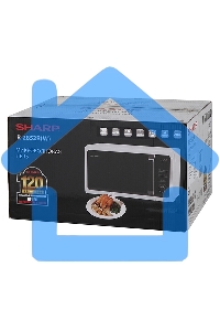 Микроволновая печь Sharp R2852RW белый, 20 л, 800 Вт, переключатели - кнопки/поворотный механизм