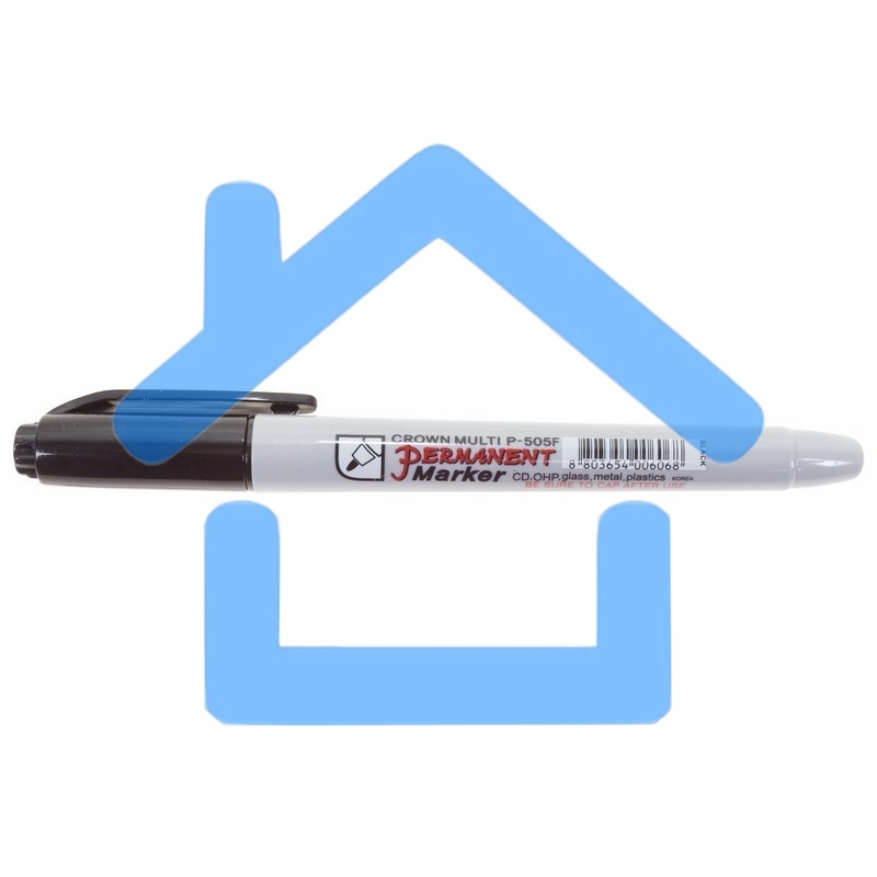 Маркер перманентный Crown «Multi Marker Super Slim» 1 мм, черный, пулевидный