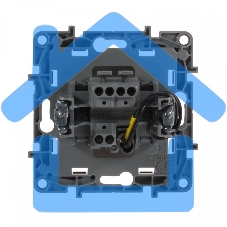Механизм выключателя 1-кл. СП Etika 10АX с подсветкой / индикацией безвинт. зажимы бел. Leg 672203