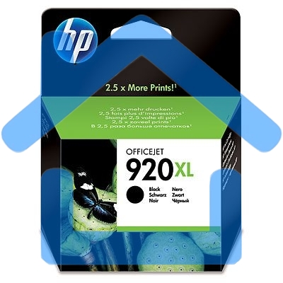 Картридж струйный HP 920XL CD975AE черный для HP OJ 6000/6500 (1200стр.)