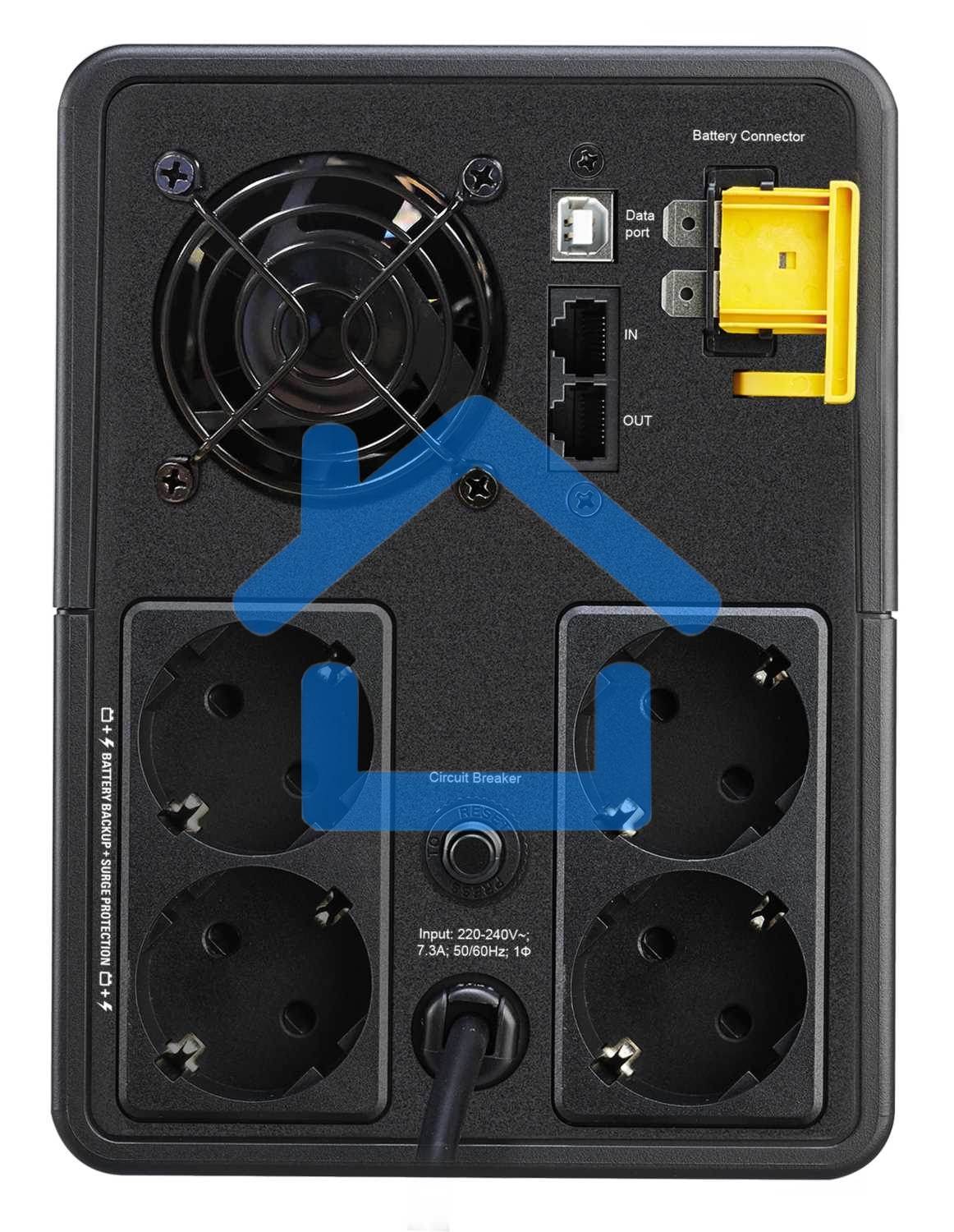 Источник бесперебойного питания APC Back-UPS BX1600MI-GR 900Вт 1600ВА черный