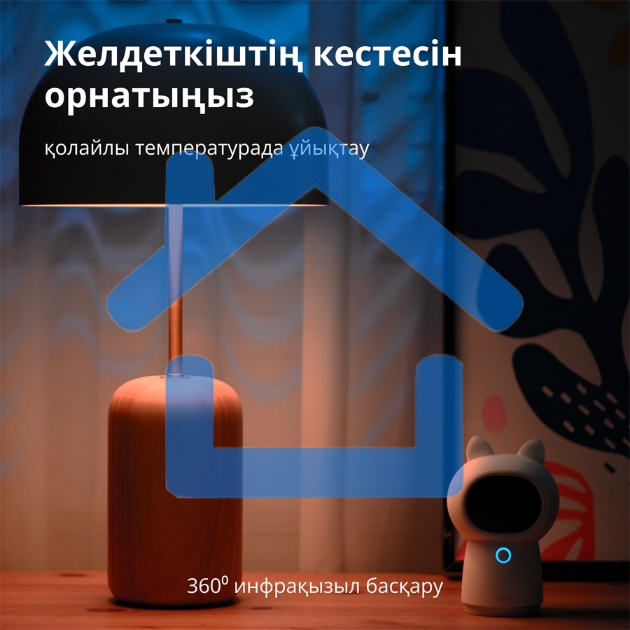 Камера AQARA Camera Hub G3/Камера+ управления/Управление жестами/Камера 360/2K 2304х1296p/Протокол связи:Zigbee/WiFi/Питание:USB-C/ белый CH-H03