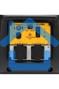 Генератор инверторный GT-2200iS, 2,2 кВт, 230 В, бак 4 л, закрытый корпус, ручной старт Denzel