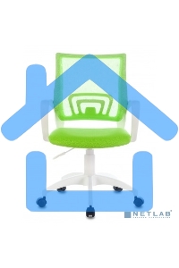 Кресло компьютерное Бюрократ CH-W695NLT TW-03A TW-18 салатовый, крестовина пластик, пластик белый