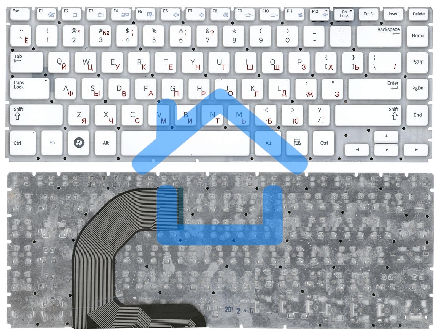 Клавиатура для ноутбука Samsung Q470, белый