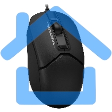 Мышь проводная A4Tech Fstyler FM12 черный, 1200 dpi, USB, кнопки - 3