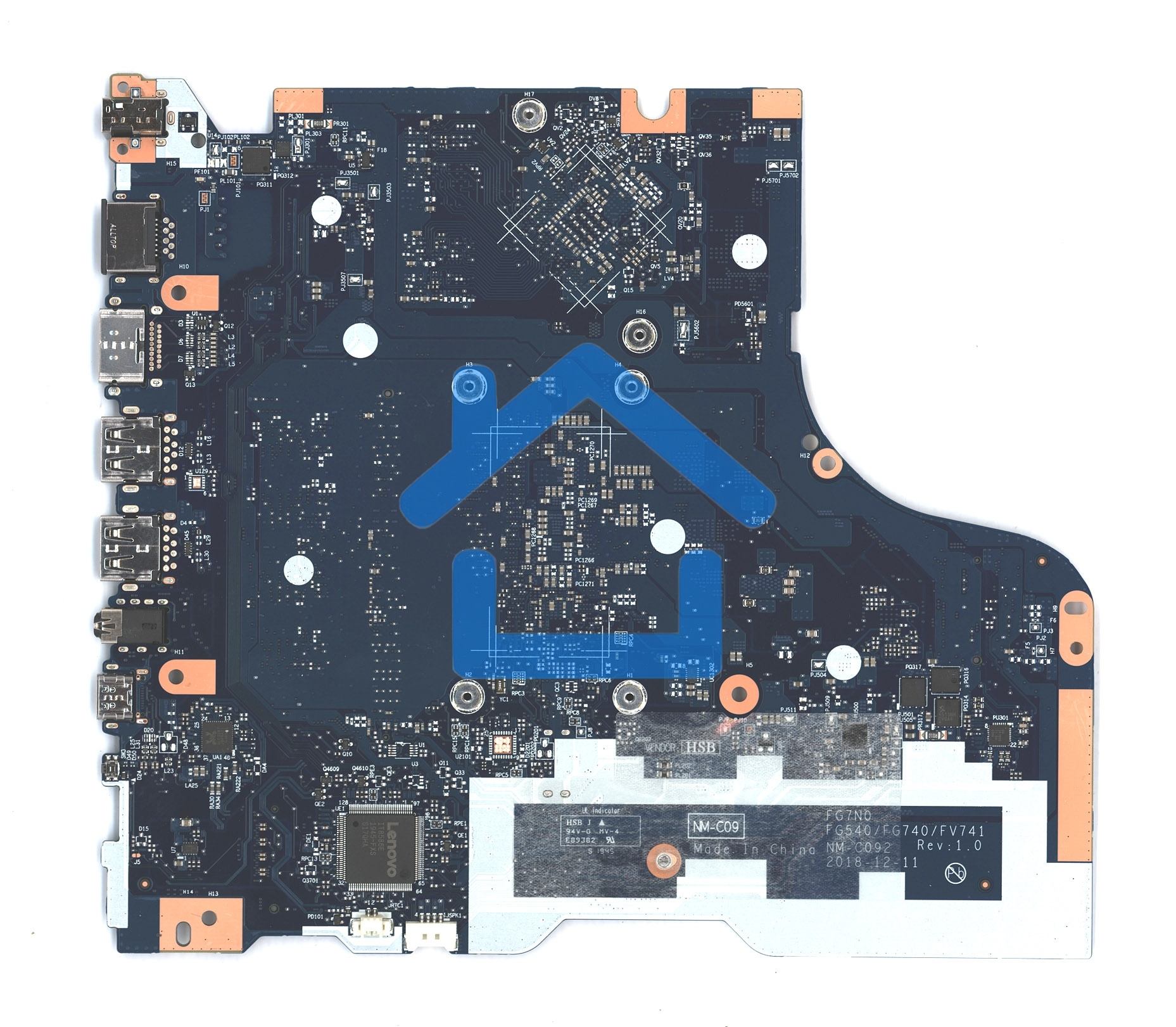 Материнская плата для Lenovo L340-15IWL L340-17IWL NOK i7-8565U MX230 2G_0G