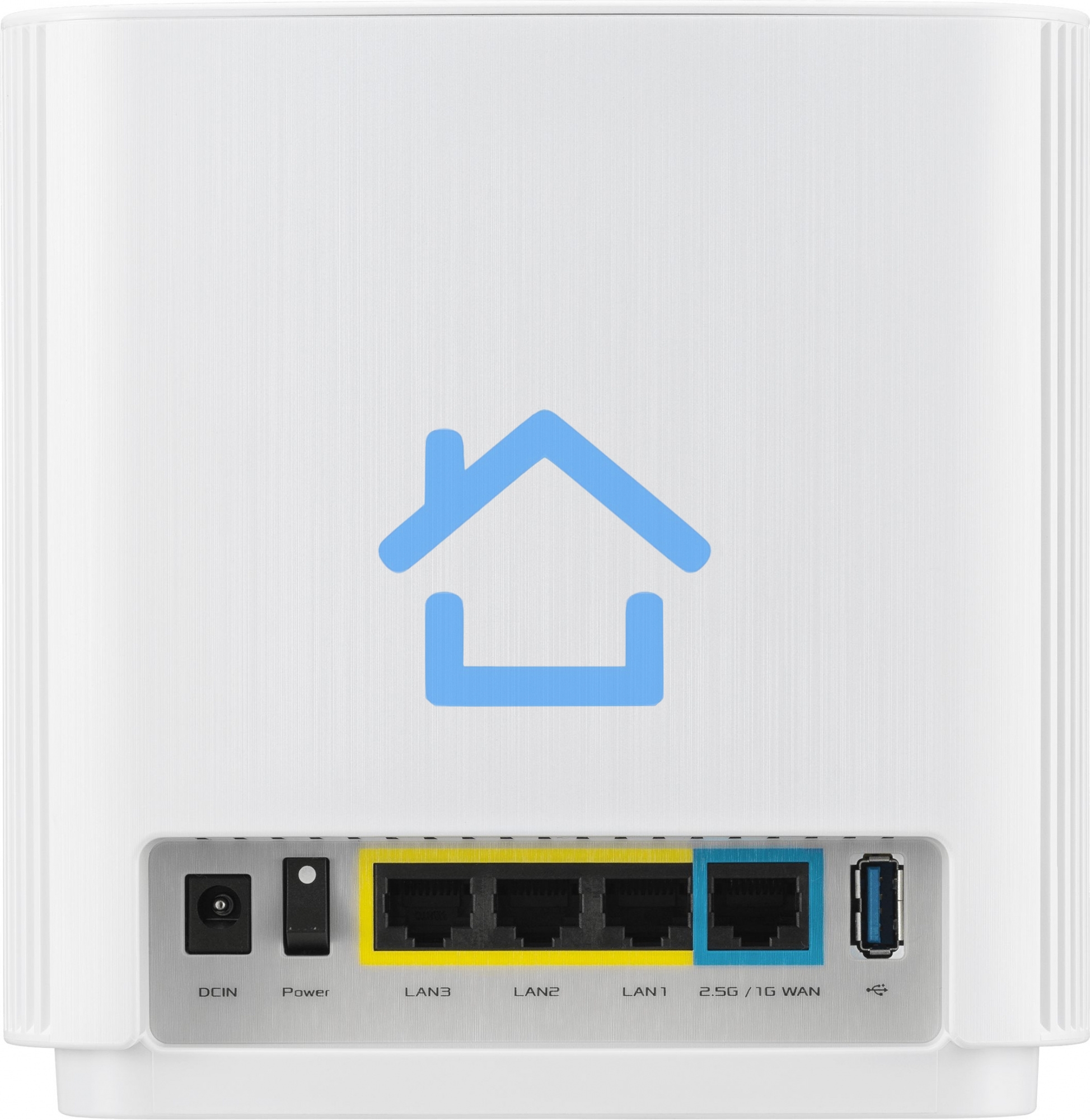 Бесшовный Mesh роутер Asus ZenWiFi XT9 (W-2-PK) AX7800 2.5GE/USB3.0 белый (упак.:2шт)